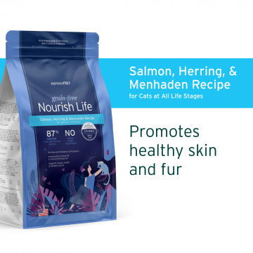 Nurture Pro Nourish Life Grain-free Salmon, Herring and Menhaden Cat All Life Stages 227g Nurture Pro Nourish Life Grain-free Salmon, Herring and Menhaden Cat All Life Stages 227g